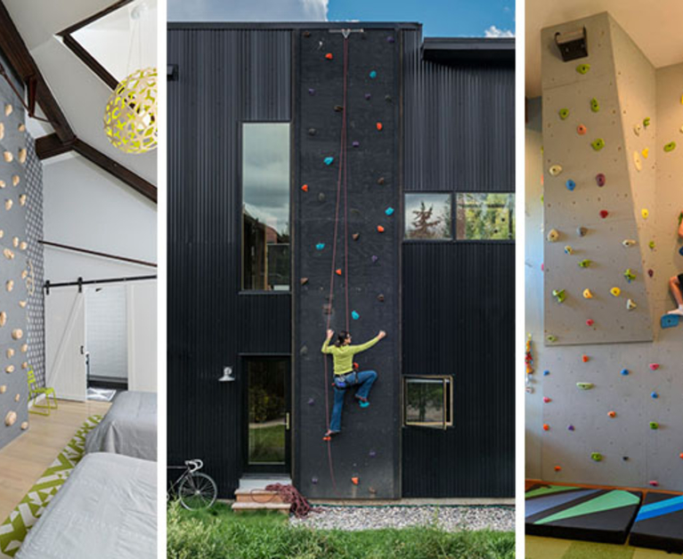 Modern Houses With Rock Climbing Walls