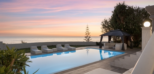 Corfu - luxurious beachfront villa with amazing seaview